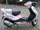 2010 Adly  TB 50 Air Tec white / pink Motorcycle Scooter photo 1