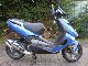2002 Aprilia  SR50 Ditech Elektric Blue Sports Motorcycle Scooter photo 3