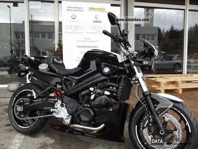 2011 BMW  R F800 Black & White Motorcycle Naked Bike photo