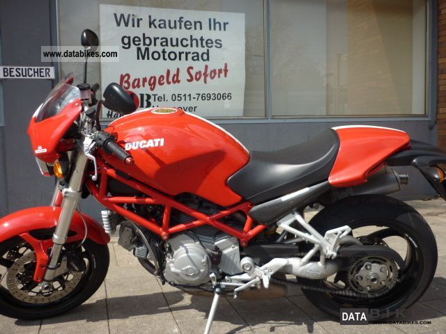2008 Ducati  Monster S2R 1000 tires neuw 1Hd. Red Dragon Motorcycle Naked Bike photo