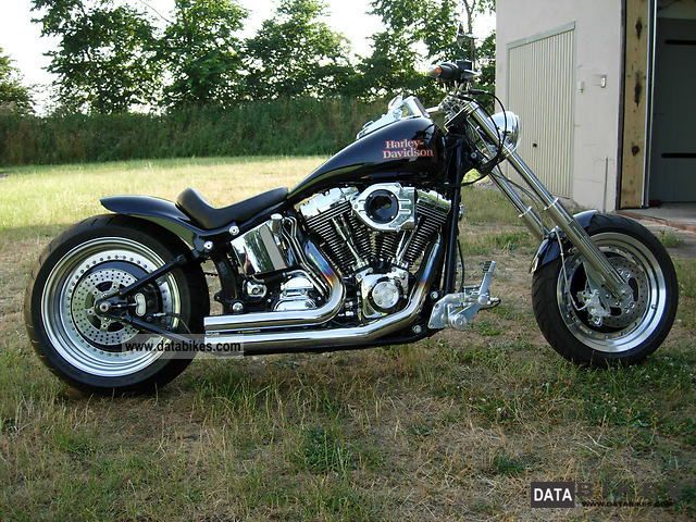 2003 Harley Davidson  FLSTF Motorcycle Chopper/Cruiser photo