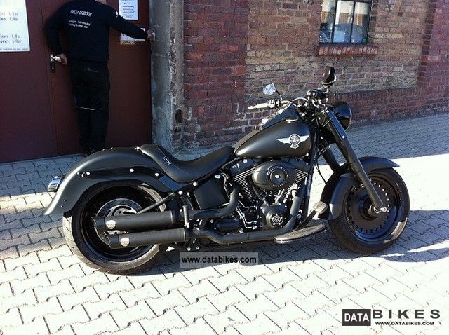 2011 Harley Davidson  Black Denim Fat Boy Special \ Motorcycle Motorcycle photo