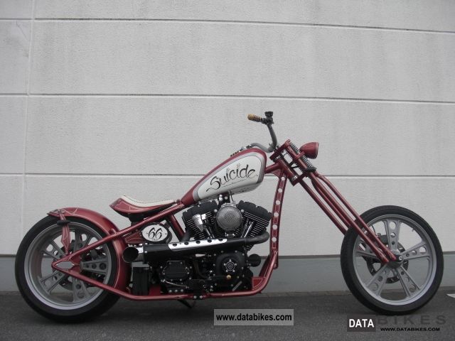 2007 Harley Davidson  FL Chopper'' SUICIDE - Cafe Rodder'' Motorcycle Chopper/Cruiser photo