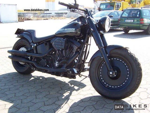 harley fatboy matte black