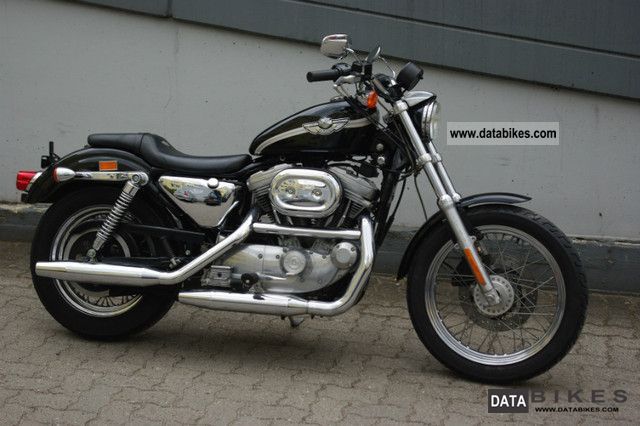 2003 Harley Davidson  Sportster 100 model year as new black Motorcycle Chopper/Cruiser photo