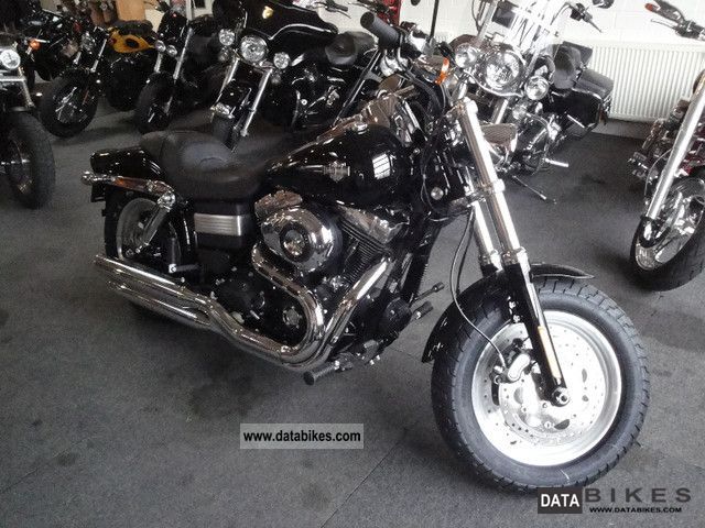 2011 Harley Davidson  Dyna Fat Bob Vivid Black 96 Cci 2012 Motorcycle Chopper/Cruiser photo