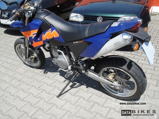 2005 KTM  LC4 640 special model in blue Motorcycle Super Moto photo
