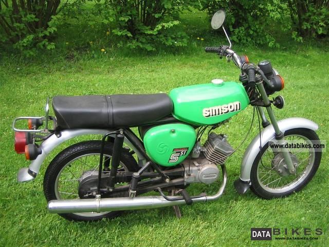 1990 Simson  S 51 B 12 V 4 speed Elektonik Motorcycle Motor-assisted Bicycle/Small Moped photo