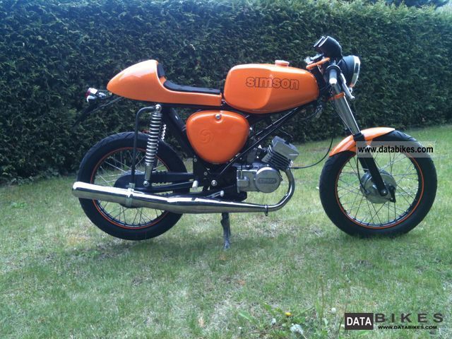 1993 Simson  Cafe Racer with Leichtkraftrad approval S51 Motorcycle Motor-assisted Bicycle/Small Moped photo
