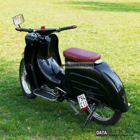 thumbnail image 2 of Long-Performance Seat For Simson Schwalbe KR51 - Black PU Leather With Alcantara & Silver Stitching 2 of 3