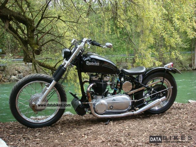 1946 Triumph  Pre Unit rigid frame bobber Motorcycle Chopper/Cruiser photo