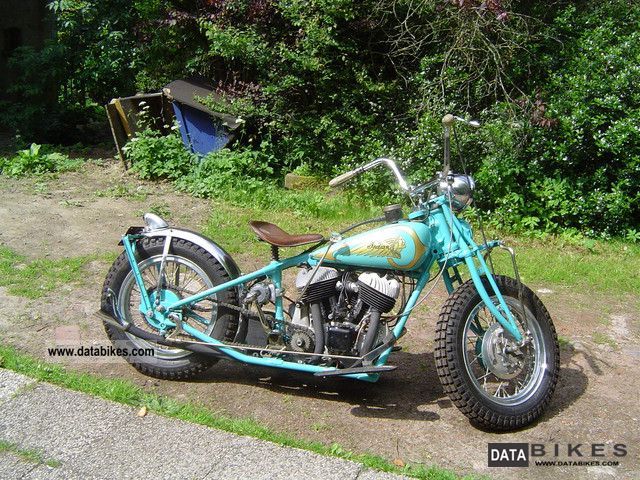 1934 Indian  Chief Bobber Motorcycle Chopper/Cruiser photo