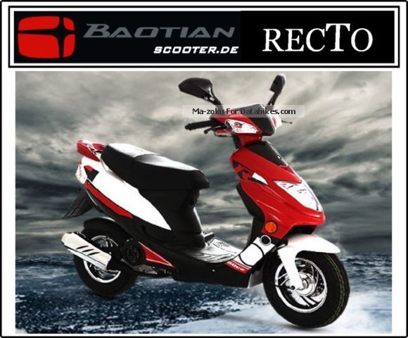 2012 Baotian  ZNEN SUN4 MOFA EC COC 25 km / h or 45 km / h Motorcycle Scooter photo