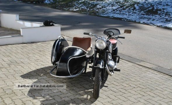 1956 DKW  Rt 250 s with Steib Motorcycle Combination/Sidecar photo