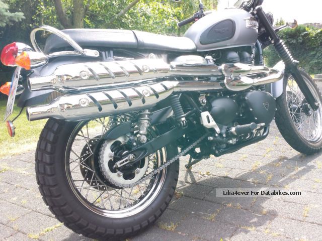 2013 Triumph  Scrambler model in 2013 Matt Graphite Motorcycle Motorcycle photo